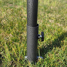 CLIUS Portatile Ombrello Base Resistente Portaombrelli da Esterno Terra Inserti Ancora Supporto per Parco Patio Spiaggia - Grigio, Free Size