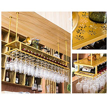 Oro Appesa Vino Rack Metallo, Ferro Appeso Titolare 30-60cm Regolabile In Altezza A Doppio Strato Di Vetro Vino, Con Bottiglia Di Vino Trogolo, Rack, Appeso Cremagliera Della Tazza ( Size : 120x30cm )