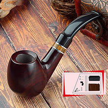 Pipa, pipa fatta a mano, pipa vecchio stile, pipa da tabacco a secco, portasigarette con filtro retrò da uomo, A6,15 cm