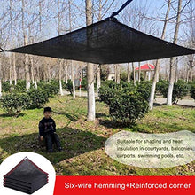 BYGZZ Tenda a Vela Tende da Sole Vela Ombreggiante Tenda a Vela Rettangolare Impermeabile Sun Shade Sail Frangivista e Telo Frangivento per Balconi(4x4m/13.12x13.12ft)