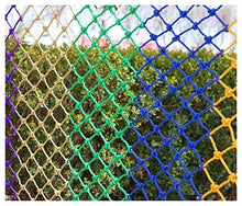 WEIFAN Rete di Sicurezza per Bambini, telai per Arrampicata di Protezione Parapetti per Scale di Sicurezza per Bambini Decorazione da Giardino isolata dalla Musica in Linea Rete a Maglie Colorate