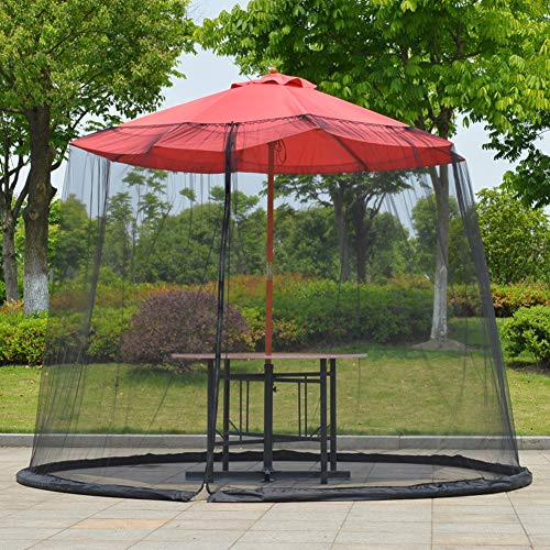 Fayeille - Copertura parasole per tavolo da ombrellone, con ingresso con cerniera, pieghevole, per il giardino