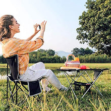 Tavolo da picnic all'aperto Tavolo da tavolo da campeggio portatile Tavolo pieghevole con tavolo in tessuto Oxford e borsa da trasporto con design tascabile netto, può contenere quattro bottiglie di b