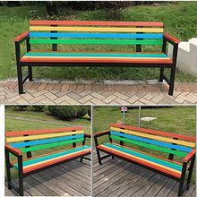 Sedia da giardino Park Seat Panca da giardino in metallo per esterno, Sedia con struttura in ferro Panchina decor portico / cortile / prato Mobili da giardino per esterni per 2-3 persone