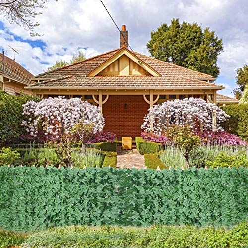 Recinzione artificiale per siepe di edera, recinzione per la privacy con foglie verdi, recinzione da giardino per decorazione e protezione dal vento dai raggi UV, C100 x 100 cm Recinzione artificiale per siepe di edera, recinzione per la privacy con foglie verdi, recinzione da giardino per decorazione e protezione dal vento dai raggi UV, C100 x 100 cm