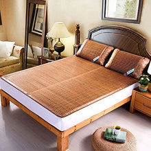 BJL-mat - Materassino estivo in bambù, double-face, pieghevole, per casa, camera da letto, studenti, dormitorio, multifunzione, fresco e confortevole, 4 oyo (dimensioni: 1,5 × 2 m)