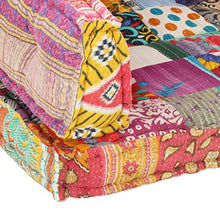 vidaXL Cuscino per Divano con Pallet Multicolore Tessuto Patchwork