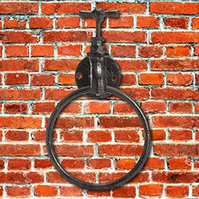 DyNamic Cremagliera Del Supporto Del Portasciugamani Di Casa Del Gancio Del Tovagliolo Dell'Anello Del Gancio Di Bagno Industriale Del Ferro Da Stiro Rustico