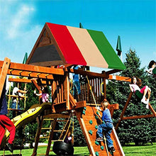 DYHQQ Baldacchino di Ricambio per Parco Giochi, telone di Ricambio per Altalena da 52"x 90" per Set da Gioco all'aperto, Multicolore,A