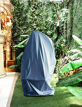 Laxllent Copertura della Sedia a Dondolo,Rattan da Giardino Wicker Coperture Mobili Impermeabili per Sedie sospese,216x185cm, Grigio (210D Oxford PU)