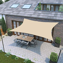 YTQ Tenda da Sole Tenda da Sole Rettangolare Tenda da Sole 95% UV Block Perfetta per Patio Esterno Giardino Cortile Pergola Decking Piscina(Size:4 * 5m)