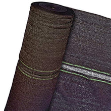 HaGa® - Rete ombreggiante, protezione solare, protezione da sguardi indiscreti, 60% 3 m x 50 m, marrone