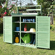 WMQ Capanno in Legno di Abete, armadietto Impermeabile per Attrezzi da Esterno per Giardino con Porta sul Retro