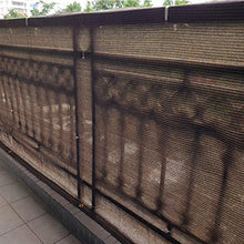 COFFEE CAT Paravento per Balcone (Venduto A Metro) - Rete in HDPE da 90 Cm di Larghezza 200 G/M² Schermo per Recinzione, Tenda da Sole in Vela Marrone
