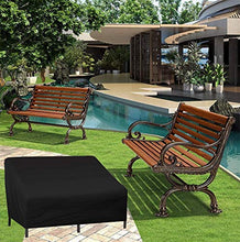 HSBAIS Copertura Tavolo Esterno，Copertura per Mobili da Giardino - Telo Protettivo per Tavolo e Sedie da Esterni, Giardino Quadrato in Rattan Telo Copri Tavolo Quadrato Sedie,Black_120x120x72cm