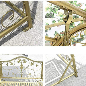 DGHJK Sedia a Dondolo per Esterni, Sedia a Dondolo per aliante da Portico Panca a Dondolo per amache da stupore Pigro Adatto per Patio, Giardino, Bordo Piscina, Balcone