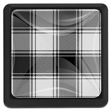 Plaid bianco e nero 3 PCS Pomelli per Porta, Pomolo per Mobile, Pomelli per Mobili con Viti, Maniglia per Armadietto, Pomelli per Porta, Pomelli per Cassetti per Porta, Armadio, Cassetto e Credenza
