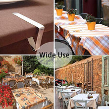 Junzheng 8 Pezzi Clip per tovaglia Regolabili Morsetti Fermatovaglia Acciaio Inossidabile Clip per tovaglie per casa, Pranzo, Picnic, Feste e Matrimoni
