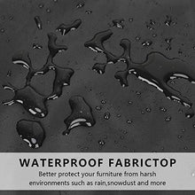 Copertura per sedia da giardino, impermeabile, antivento, anti-UV 210D, tessuto Oxford, resistente agli strappi, per sedie impilabili, protezione per mobili da esterni