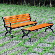 QHW Panca da Giardino per Esterni, mobili in Legno massello Verniciato a 3 posti, Decorazione Semplice e Moderna per terrazza/Parco, 120x40x74cm, 150x40x74cm