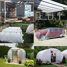 WZDD Telone Impermeabile Trasparente 3x8m, Telo di Copertura Impermeabile Trasparente, Teloni Impermeabili Occhiellati - per Balcone, Camper, Gazebo E Giardino