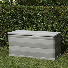 cangzhoushopping Baule da Giardino 280 L Grigio Chiaro Arredamento Arredi per Esterno Contenitori per Esterno