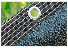 PENGDDP Telo Coprente Rete ombreggiante Telo ombreggiante Rete Tessuta Ombreggiante Tessuto Ombra Rete per schermi Privacy del Balcone (6x8m)-Nero 6x8m