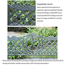 Schienale da giardino per esterni, panchine e file di sedie in ferro battuto, panchine per terrazze con braccioli, decorazioni per la casa, sedute per parchi divertimenti, per portici / parchi / cor