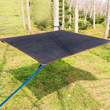 KDDEON Rete Ombreggiante Rettangolare Nero,Panno Ombreggiante Frangivista 90% -95%,Rete Telo Ombra Resistente Ai Raggi UV,con Occhielli e Cordoncino,per Serra Giardino (3x3m/9.8x9.8ft)
