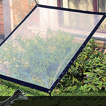 Teloni 4x4m Telone resistente alla polvere e alla pioggia con protezione solare per balcone da giardino Telone in plastica trasparente(Size:3x10M)