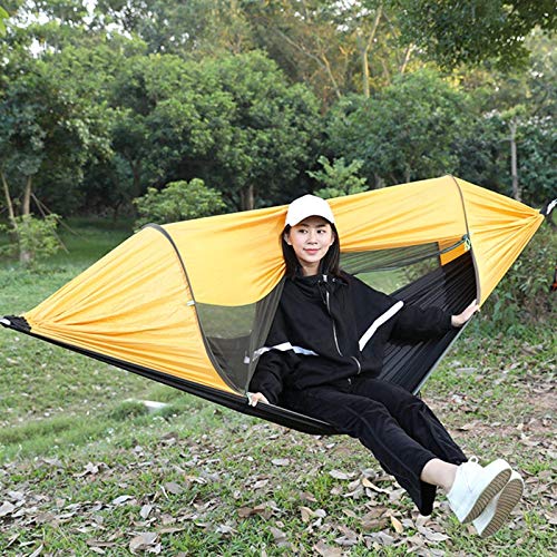 Amaca Materiale Paracadute Multifunzionale Parasole Amaca Portatile A Prova Di Insetti Altalena Da Campeggio Per Esterni 290x145cm