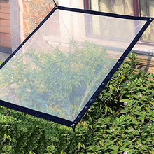 LSXIAO Telone Impermeabile, Trasparente Foglio di Polietilene, Impermeabile A Prova di Polvere Idratante con Gommino Antiruggine Corda Elastica Elastica Adatto per Serre, Balcone