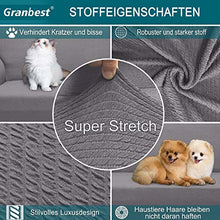 Granbest, copridivano Spesso, Elasticizzato, Elegante, Rivestimento per mobili, Antiscivolo, AntiGraffio, Tessuto Jacquard Spandex (3 posti, Grigio Chiaro)