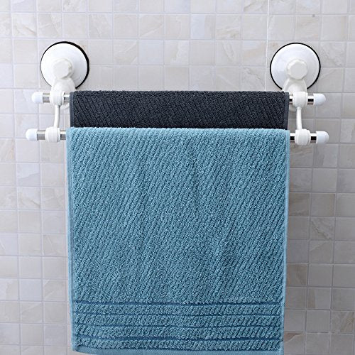 MBYW Portasciugamani Moderno Portasciugamani Elegante per Il Bagno di Moda Portasciugamani da Bagno di casa con punzonatura Forte, portasciugamani con Doppio portasalviette in Acciaio Inox