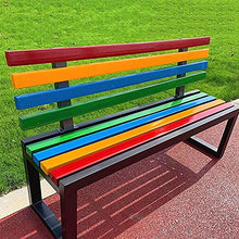 Panchine da giardino per parchi Panchine da esterno per il tempo libero, panchine da terrazza resistenti alle intemperie con struttura in ghisa e legno massello anticorrosivo, panchine da giardino