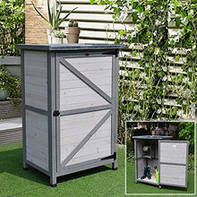 BESTSOON Armadietto da Esterno per Mobili da Giardino Outdoor di Legno Solido Governo di immagazzinaggio Garden Rain Boots Pala Strumento Storage Box Antipioggia anticorrosione