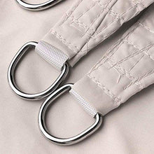 Jonist Tenda da Sole Vela Tenda da Sole Impermeabile 100% Poliestere [PES] Tenda da Sole Protezione da Giardino Patio Tenda da Piscina Tenda a Vela Tenda da Sole 15 Dimensioni (Colore: Cachi, Dimen