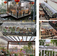 Telo Occhiellato Retinato Vetro trasparente incatramata incatramata trasparente incatramata - impermeabile di plastica tela incatramata del PVC con occhielli, Fiore-impianto di Foglia coperture antipi