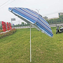 Outdoor 6 piedi 2 metri Beach Ombrello Beach Parasole Giardino Ombrello Sole Ombrello Tilting Stripes Parasole, Impermeabile Sunscreen Parasole ombrelloni per patio Piscina Prato ( Color : A )