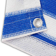 Balcone Protezione Rete per Recinzione Schermata Privacy Parabrezza 150GSM Ombreggiatura 80% per Terrazze All'aperto Parabrezza Solare Veranda della Piscina (Color : Blue White, Size : 1.2x5m)