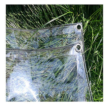 GDMING 0.5mm Telone Impermeabile 100% UV E Resistente agli Agenti Atmosferici Clear Telo Multifunzione Copertina per All'aperto Terrazza Baldacchino Tendalino con Occhielli, 21 Dimensioni