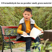 LXLH Panca da Giardino Panchina da Giardino da 32 Pollici panchina da Parco per Bambini, panchine da Esterno anticorrosivo in Legno massello anticorrosivo in Stile Animale Antico, con braccioli e