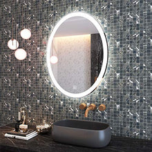 HL illuminato specchio da bagno smart LED touch interruttore anti-appannamento 600 * 800 mm, adatto per bagno toelettatura trucco-WhiteA-600 * 800