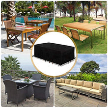 GEMITTO Rivestimento per Nobili da Giardino Patio Rivestimento da Tavolo Rettangolare per Esterni in Rattan 190x117x61cm