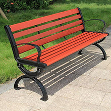 Panca da giardino, da giardino, da terrazza, da giardino, in plastica, in legno, per il tempo libero, da esterno, 2-3 posti, da cortile, in metallo, in ghisa, per fila, sedia da veranda resistente