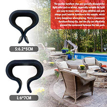 10 clip per mobili in vimini, per divano, allineamento sezionale, antiscivolo, per esterni, patio, giardino, vimini, rattan