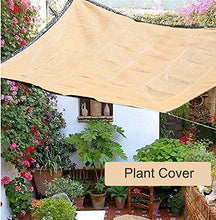 ZXXL Telo Ombreggiante Vela Parasole Beige al 90%, Copertura per Pergola All'aperto Rettangolare, Rete Ombreggiante Resistente Ai Raggi UV per Impieghi Gravosi per Cortile/Giardino/Piscina/Patio