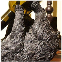 JFFFFWI Bere Orso Portabottiglie Divertente Animale Faunistico Portabottiglie da Vino, Piano di Lavoro/Piano per Tavolo/Free Standing, Premium Resin, Nero, 28 & Tempi; 18 cm, Creativo, Port
