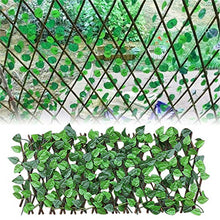 herommy Recinzione del Giardino di Foglia di Edera Artificiale, Piante Finte Appeso Vite in Espansione del Salice Traliccio con Foglie Retractive Pianta Artificiale Pianta Artificiale Recinzione