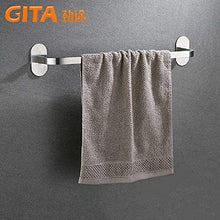 ZXW Portasciugamani da Bagno Senza Chiodi Portasciugamani Ad Asta Singola in Acciaio Inox 304 Portasciugamani a Perforazione Gratuita 35cm
